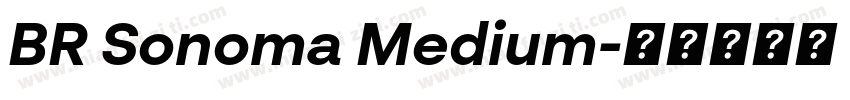 BR Sonoma Medium字体转换